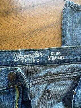 Wrangler Retro Slim Straight Men’s Jeans - Light Blue